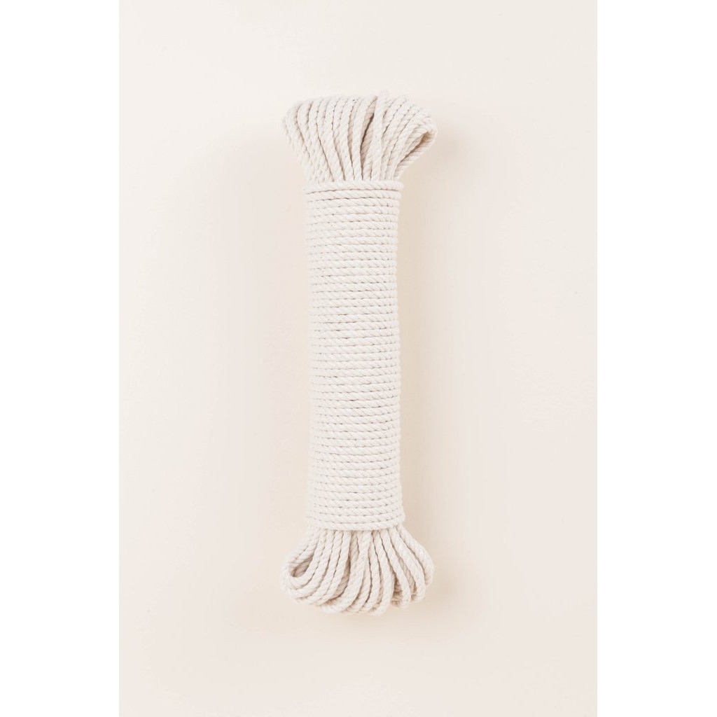 Dây macrame 3mm màu ngà - 1kg - xoắn giá rẻ