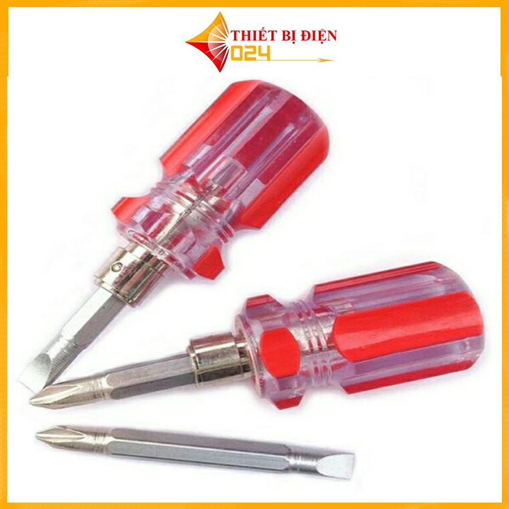 Tô Vít 2 Đầu 4 Cạnh 2 Cạnh Đa Năng Màu Đỏ Dài 8cm