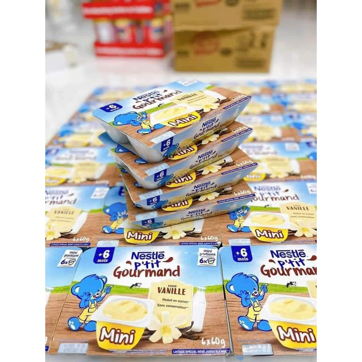 VÁNG SỮA NESTLE VỈ 6 HỘP 360G vị Vani