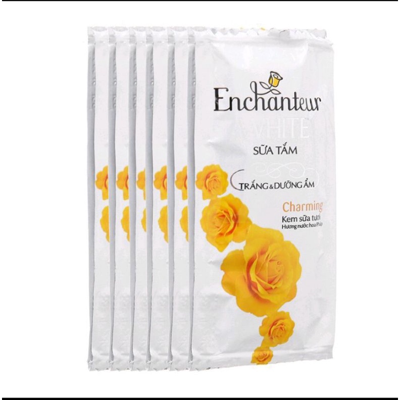 DÂY 10 GÓI SỮA TẮM ENCHANTEUR HƯƠNG NƯỚC HOA PHÁP