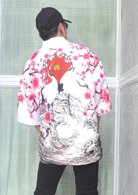 Áo YUKATA JAPAN STYLE Chim Hạc Freesize