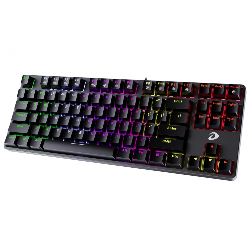 Bàn phím cơ Gaming DareU EK87 Black Multi LED - Hàng Chính Hãng