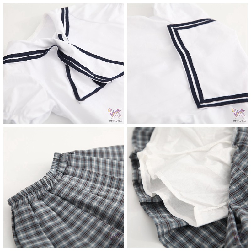 Set Áo Thun Tay Ngắn &amp; Quần Short Giả Váy Cho Bé Trai &amp; Gái