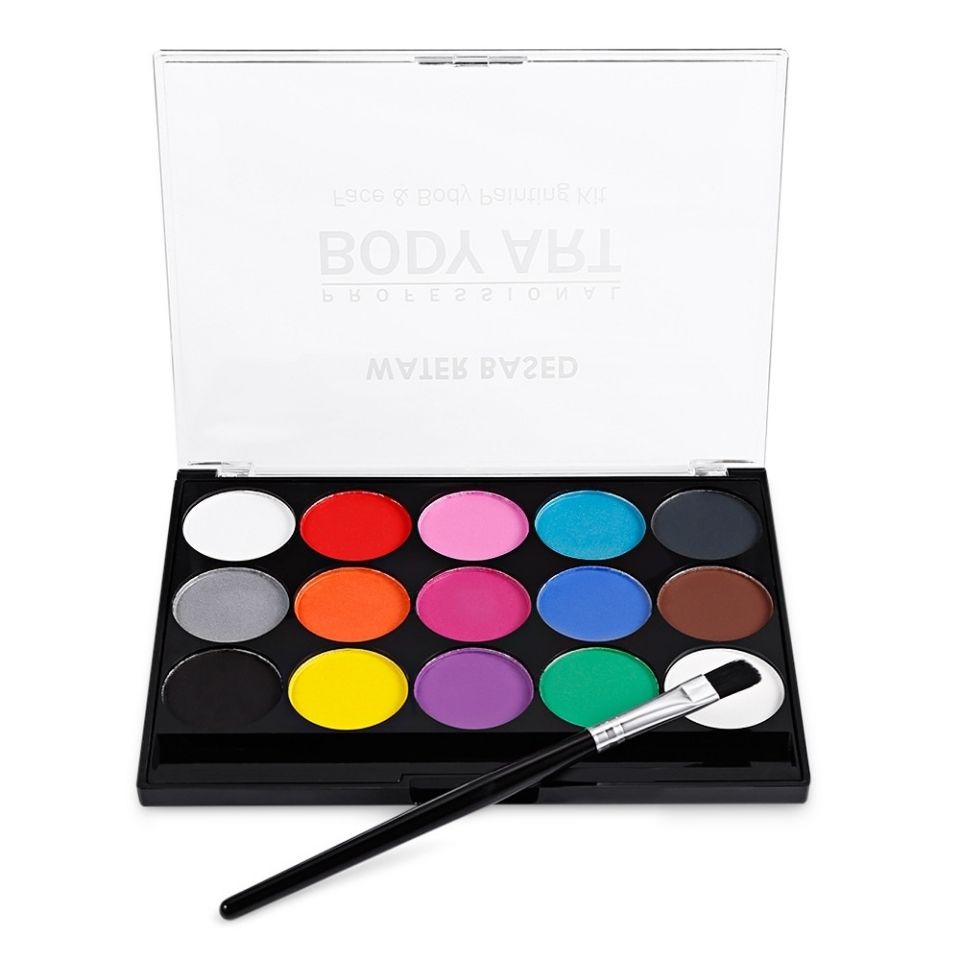 Bảng màu nước 15 màu vẽ mặt cơ thể hóa trang Halloween cos15 LAMUSELANDshidi.my10.6 | BigBuy360 - bigbuy360.vn