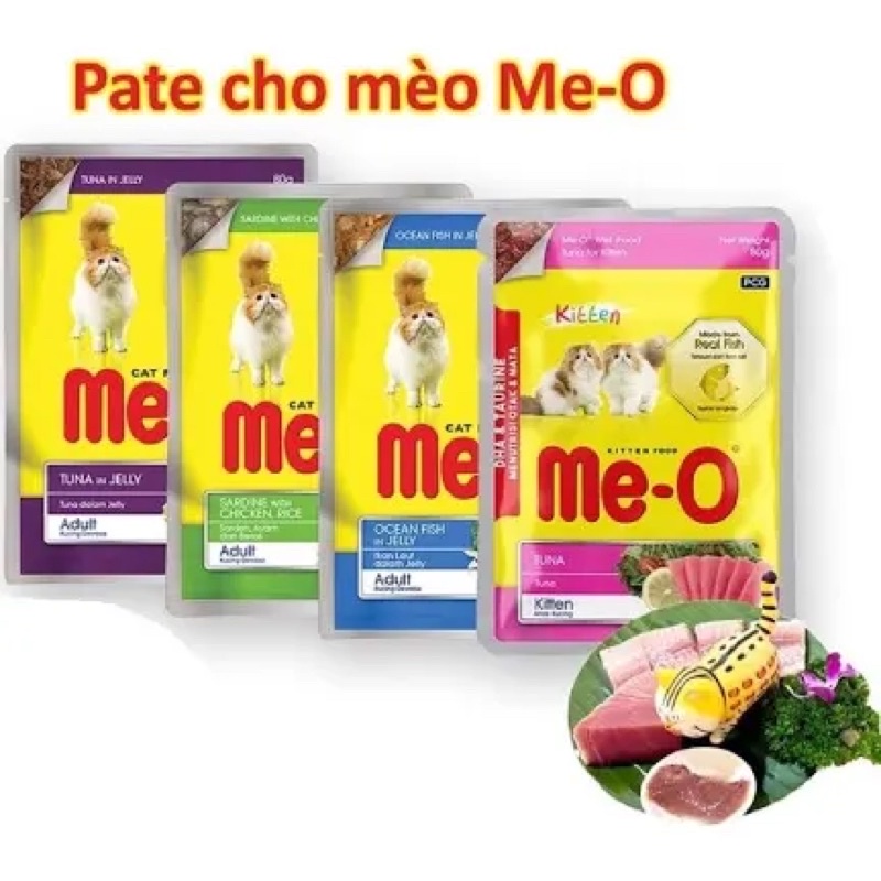Combo 12 gói pate ME-0 80g mix vị