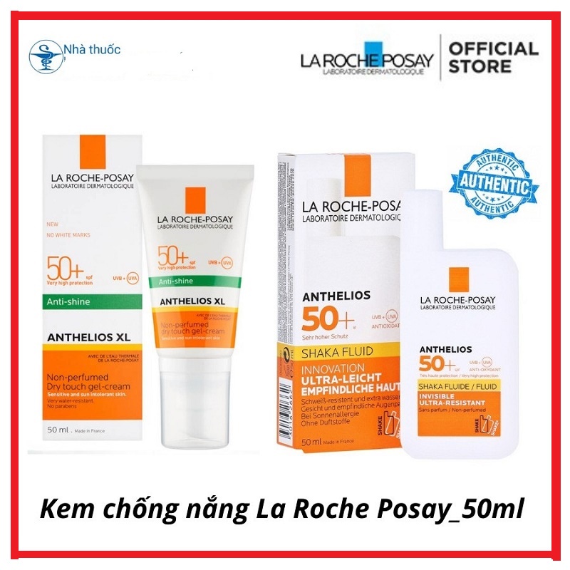 Kem Chống Nắng La Roche Posay Anthelios Xl Dry Touch Gel-Cream Anti-Shine SPF50+ [CHÍNH HÃNG] 50ml