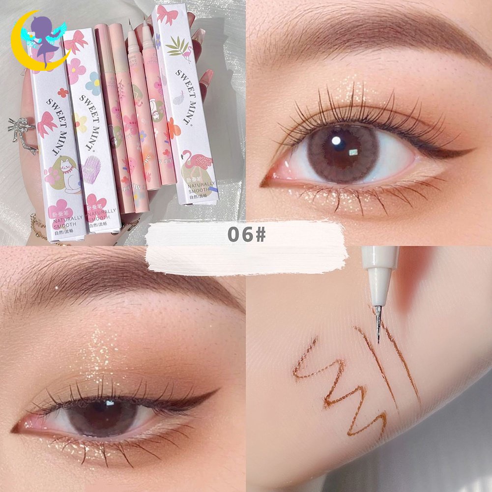 Sweet mint Bút Kẻ Mắt Dạng Lỏng Làm Sáng Và Phác Thảo Nhanh Chống Thấm Nước Không Lem