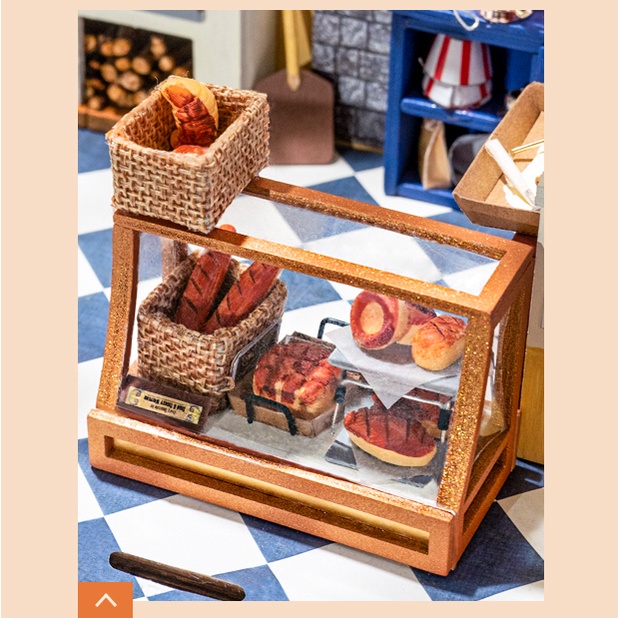 Mô Hình Gỗ 3D Lắp Ráp ROBOTIME DIY Dollhouse Nhà Tí Hon Nancy’s Bake Shop
