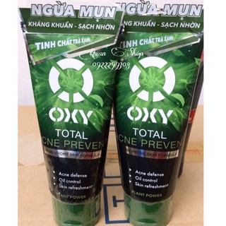 Sữa rửa mặt trà xanh ngừa mụn Oxy Total Acne Prevent 100ml