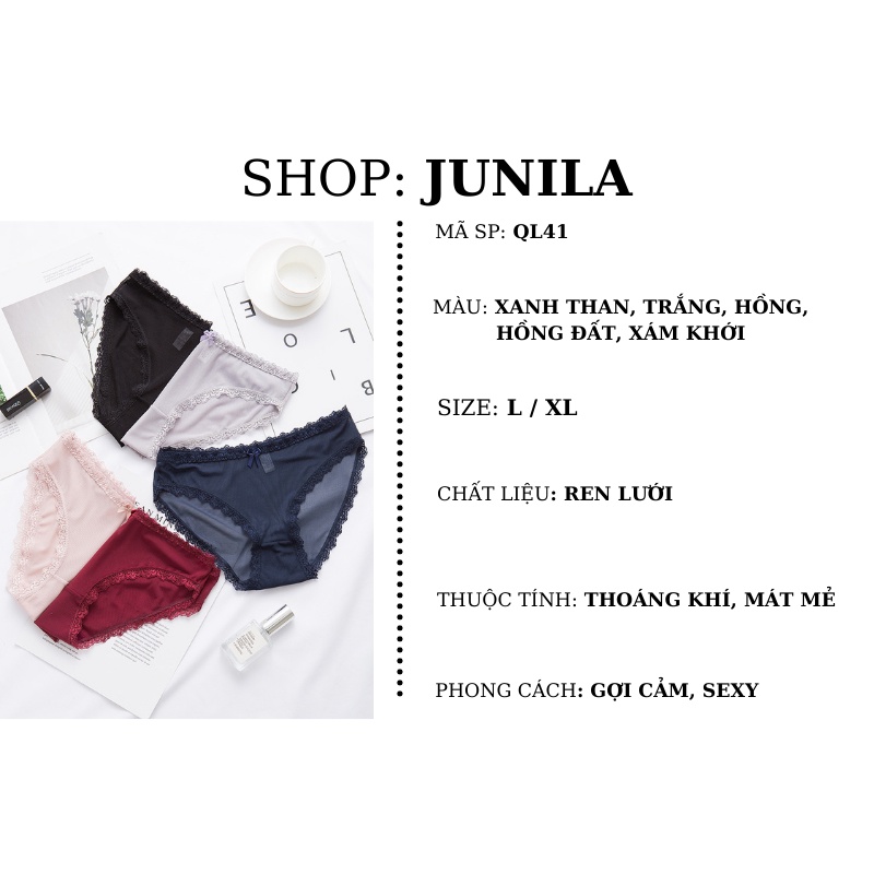 Quần lót nữ ren xuyên thấu sexy thoáng khí cao cấp QL41 | BigBuy360 - bigbuy360.vn