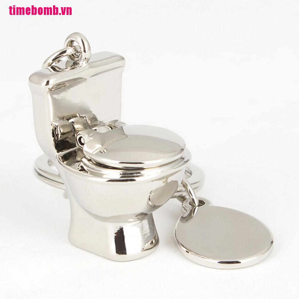 Móc chìa khóa kiểu dáng toilet mini độc đáo chất lượng cao
