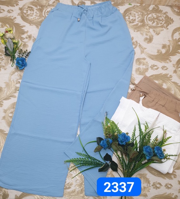 Quần dài đũi ống rộng ảnh thật