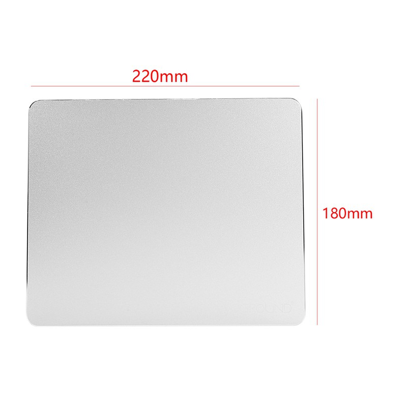 Voground Hard Silver Metal Aluminum Mouse Pad Mat Smooth Magic Ultra Thin Double