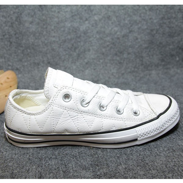Giày Converse thấp cổ da trắng CTDT06