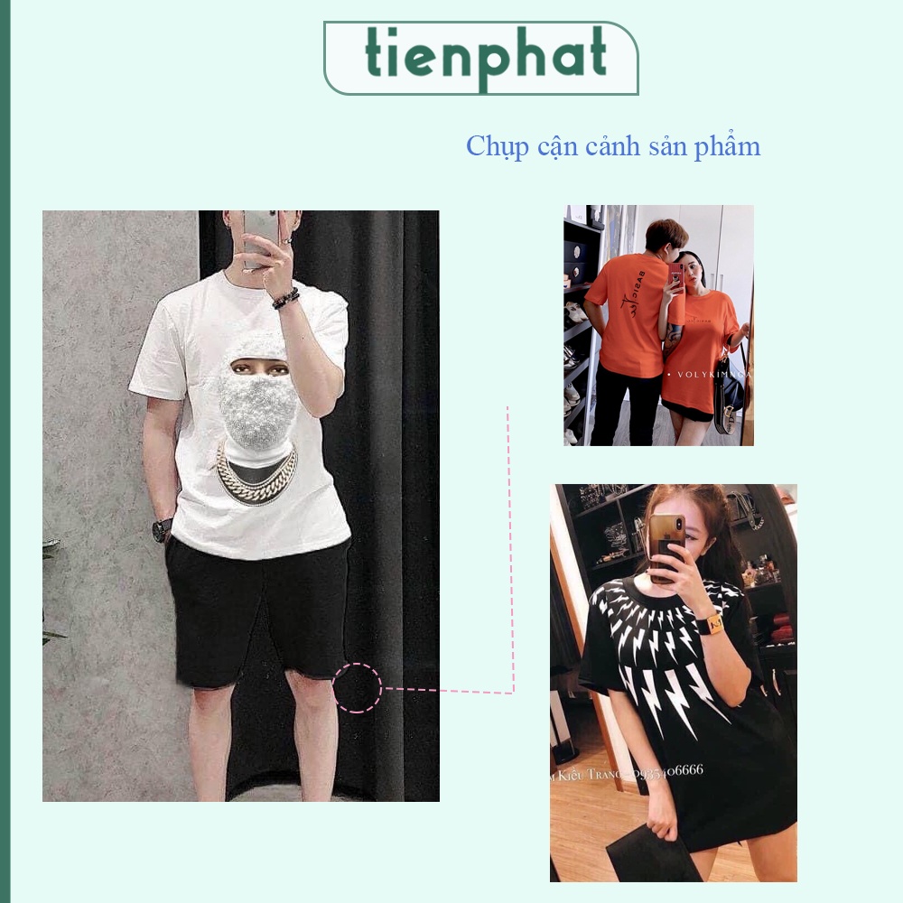 Áo thun unisex form rộng tay lỡ - Áo thun bacsic đơn giản (nam &lt;65kg - nữ &lt;70kg)