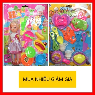 Vỉ đồ chơi búp bê nấu ăn 13 món - Đồ chơi nhà bếp NGẪU NHIÊN - Đồ chơi phát triển tư duy, sáng tạo