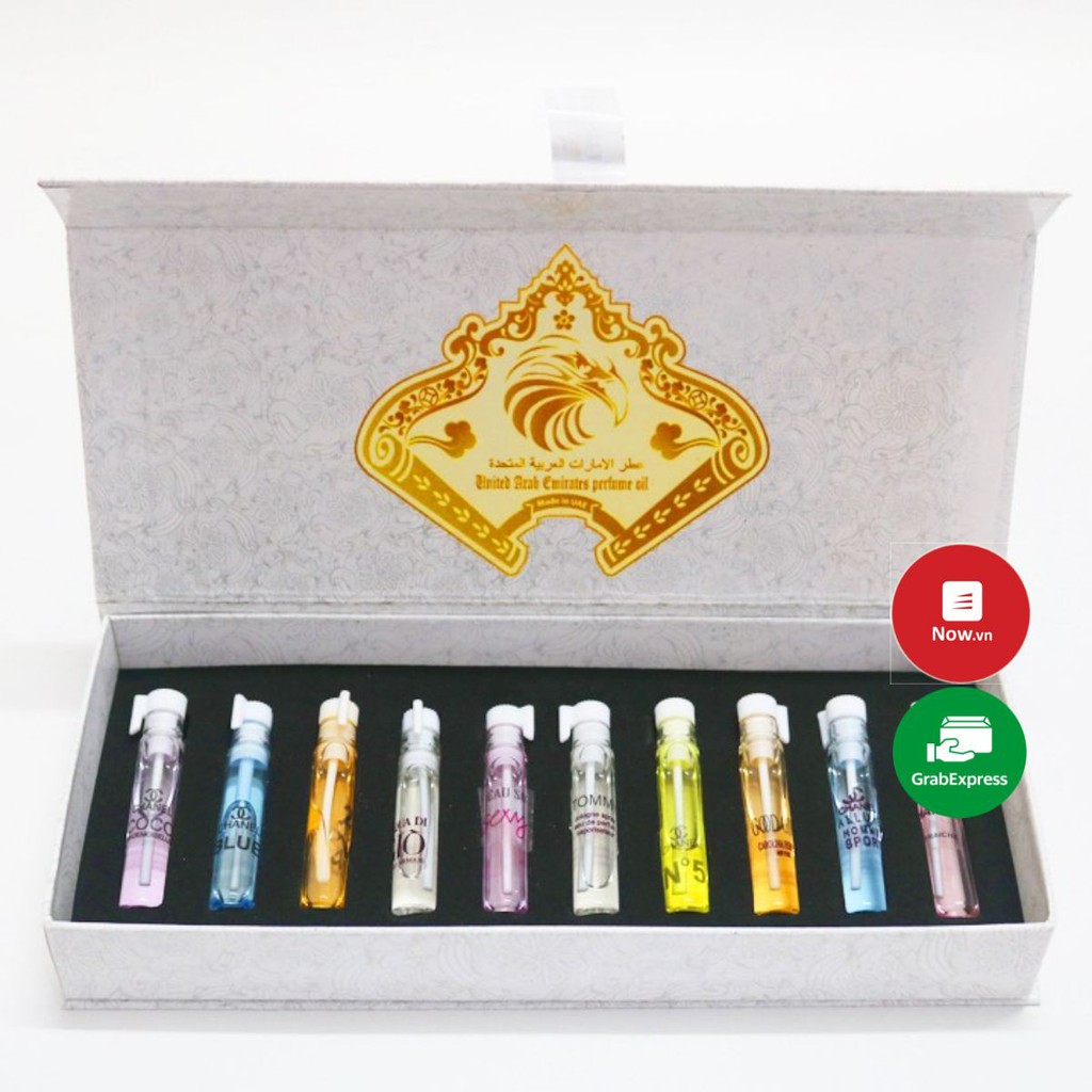 SET NƯỚC HOA TEST 10 LỌ CAO CẤP