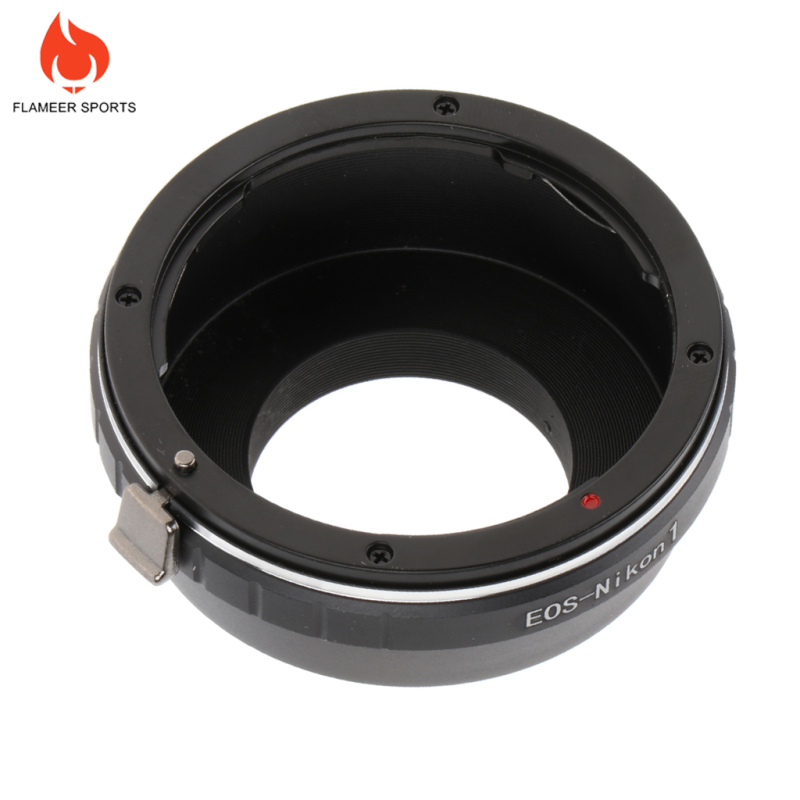 Flameer Sports Aluminum Alloy Adapter Ring for Canon EOS EF EF S Lens to Nikon   J1 V1