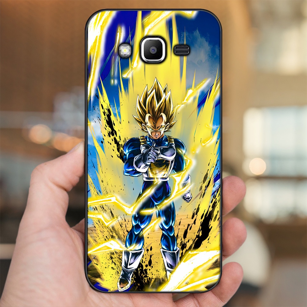 Ốp lưng Samsung J2 Prime, J3 2016, J5 2015 viền đen in hình Vegeta Dragon Ball