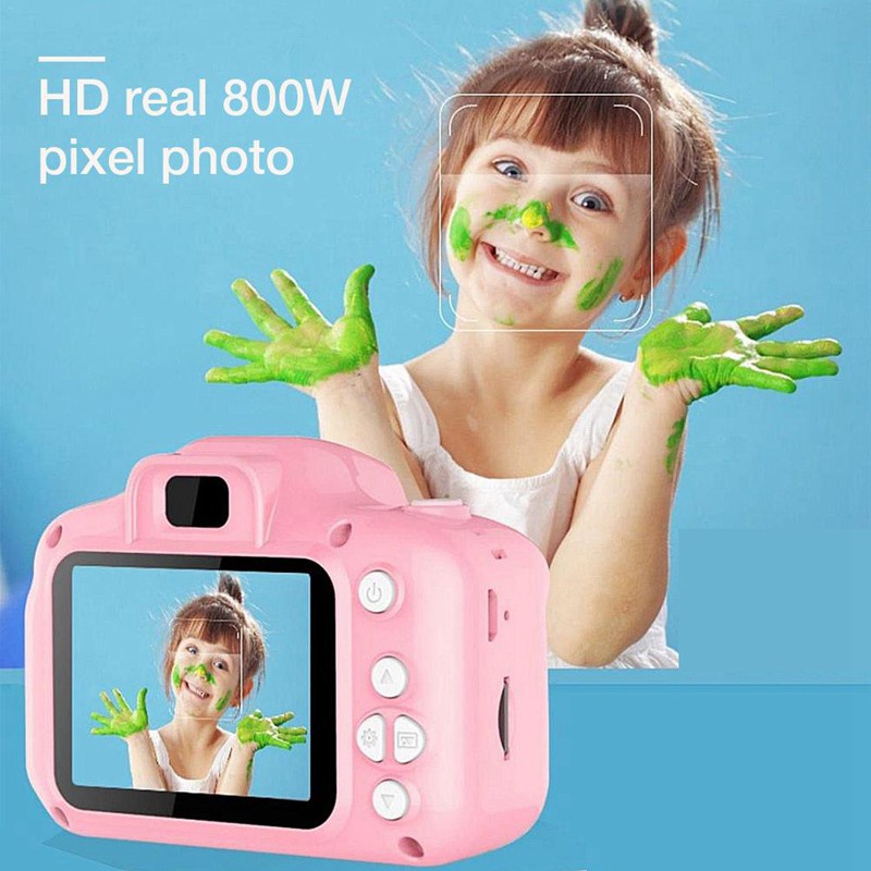 Máy ảnh kỹ thuật số mini màn hình Hd 2 Inch kiểu dáng dễ thương cho bé