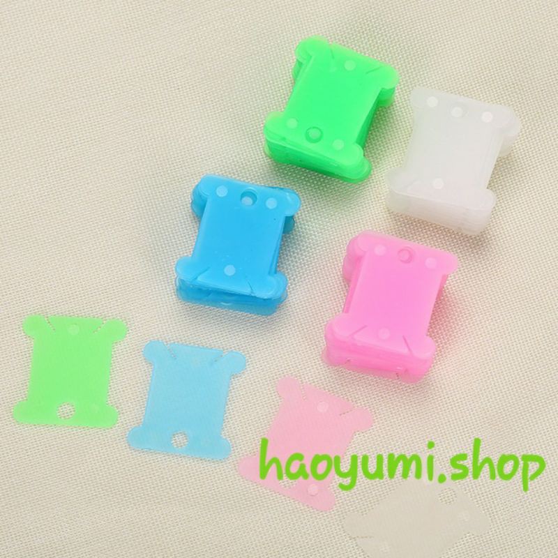 50 Bobbin nhựa quấn chỉ thêu
