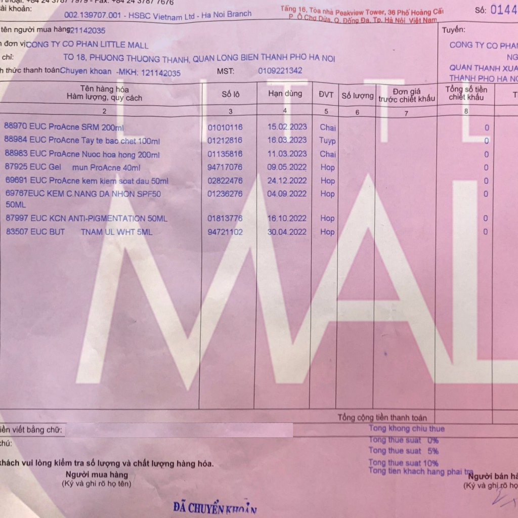 Gel rửa mặt giảm mụn loại bỏ nhờn Eucerin proacne cleansing gel TẶNG mặt nạ Sexylook