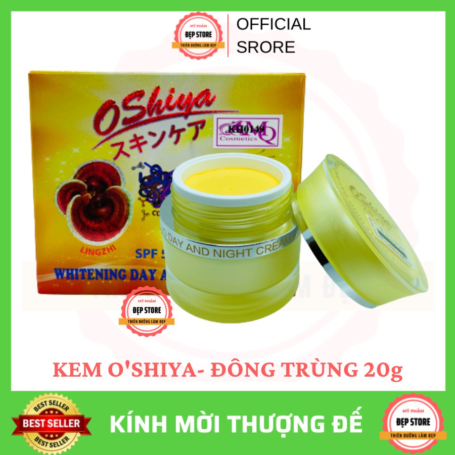 KEM OSHIYA ĐÔNG TRÙNG HẠ THẢO - COLLAGEN - LINH CHI 20G ( XOÁ VÀ NGĂN NGỪA NÁM - TÀN NHANG - ĐỒI MỒI )