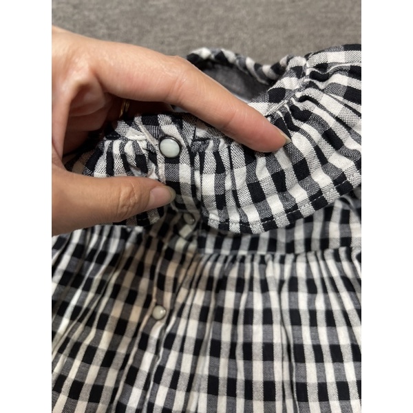 Váy kẻ ô zara bé gái