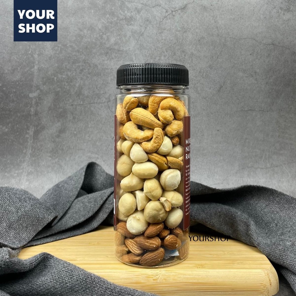 Hạt dinh dưỡng mix 3 loại Yourshop - ngũ cốc bà bầu gồm macca, hạt điều, hạnh nhân
