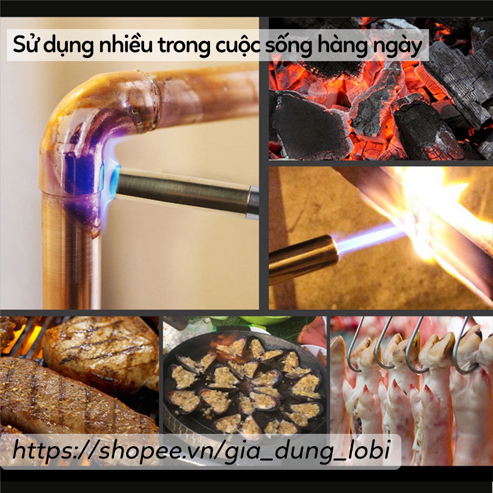 Khò gas mini NaMilux Flame Gun đầu khò gas mini đánh lửa tự động mồi bếp chế biến thực phẩm