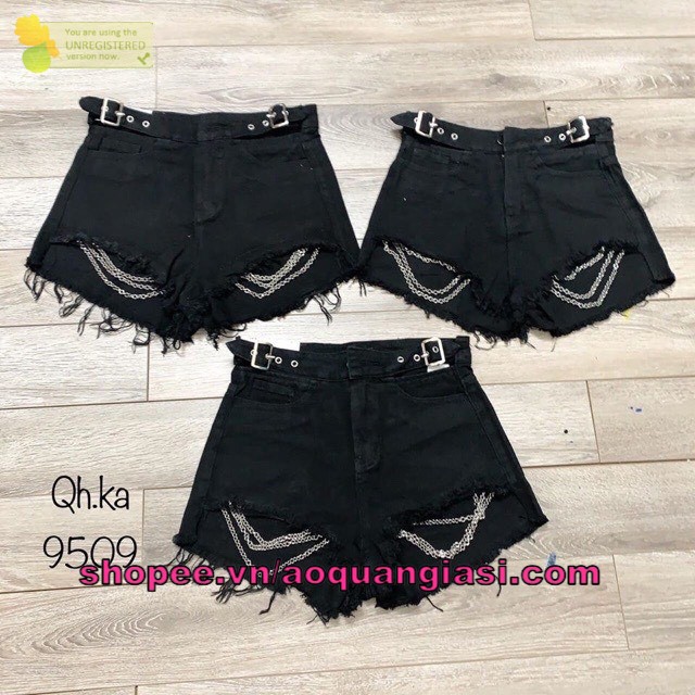 quần dây xích dạng short mt752, mt976 màu đen size s,m,l AQGS.com phong cách thời trang sành điệu, tôn dáng