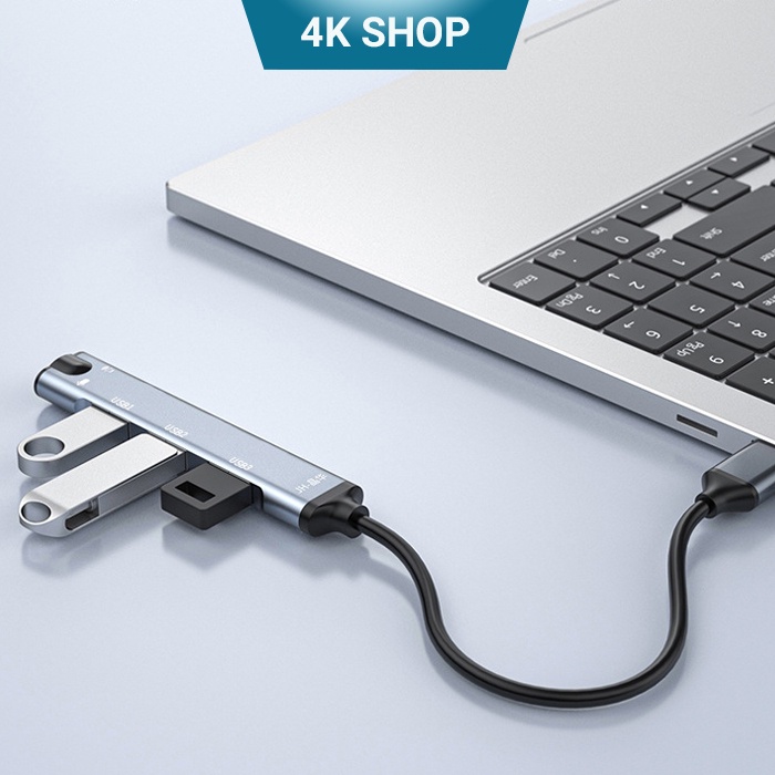 HUB Type c và Hub USB 3.0 hỗ trợ jack 3.5mm cho macbook điện thoại