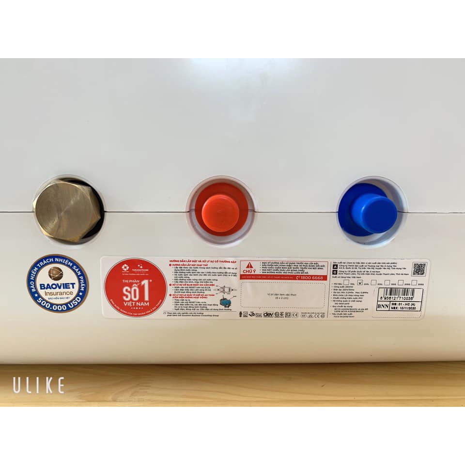 Bình nóng lạnh gián tiếp Rossi Theta 30 Lít Ngang  chính hãng, bảo hành 7 năm toàn quốc, tân á đại thành online