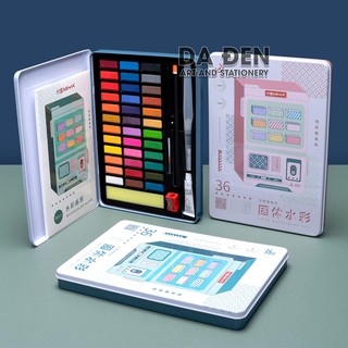 [DA ĐEN - QUẬN 3] Màu Nước Solid Miya Art Hộp Thiếc 36 Màu