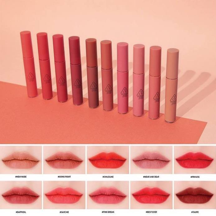 (Auth - Sẵn 18 màu ) Son kem lì 3CE Velvet Lip Tint#Simply speaking