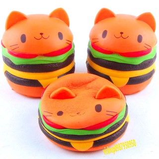 SquiShy BÁNH HAMBURGER MÈO