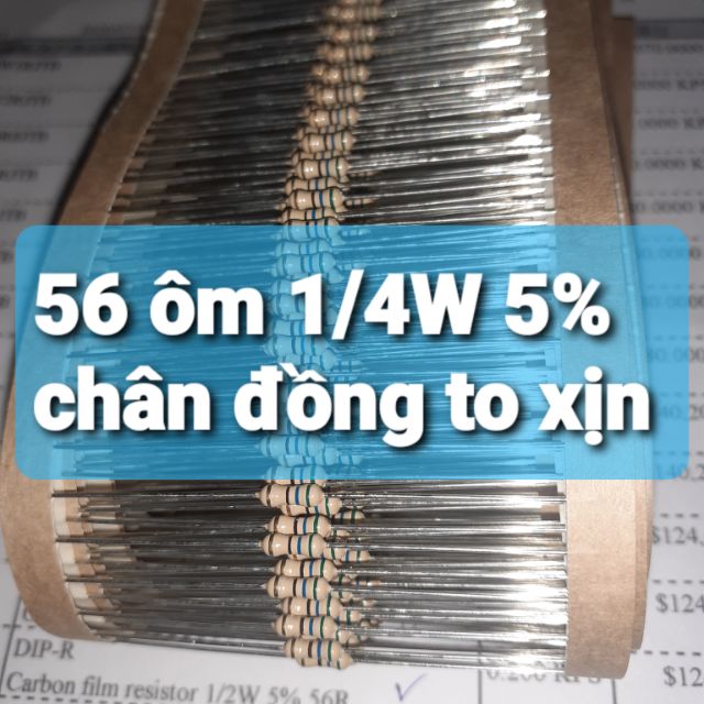 50 điện trở 56R 56ohm 1/4W xịn