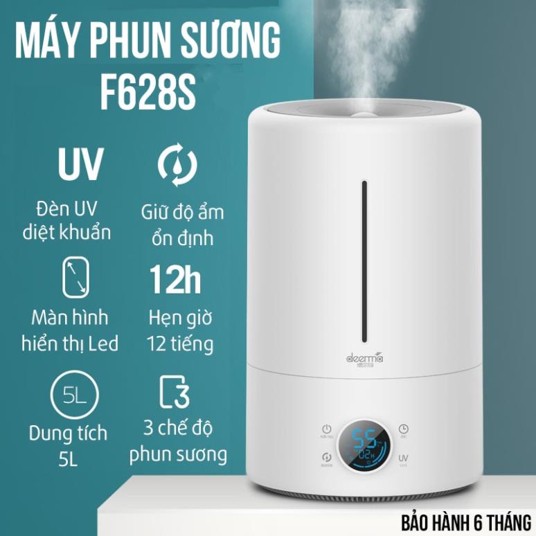 Máy Phun Sương Tạo Ẩm Xiaomi Deerma Tạo Độ Ẩm Phòng Điều Hòa Làm Mát Nhà Xông Tinh Dầu 5L Điều Chỉnh Nhiều Chế Độ