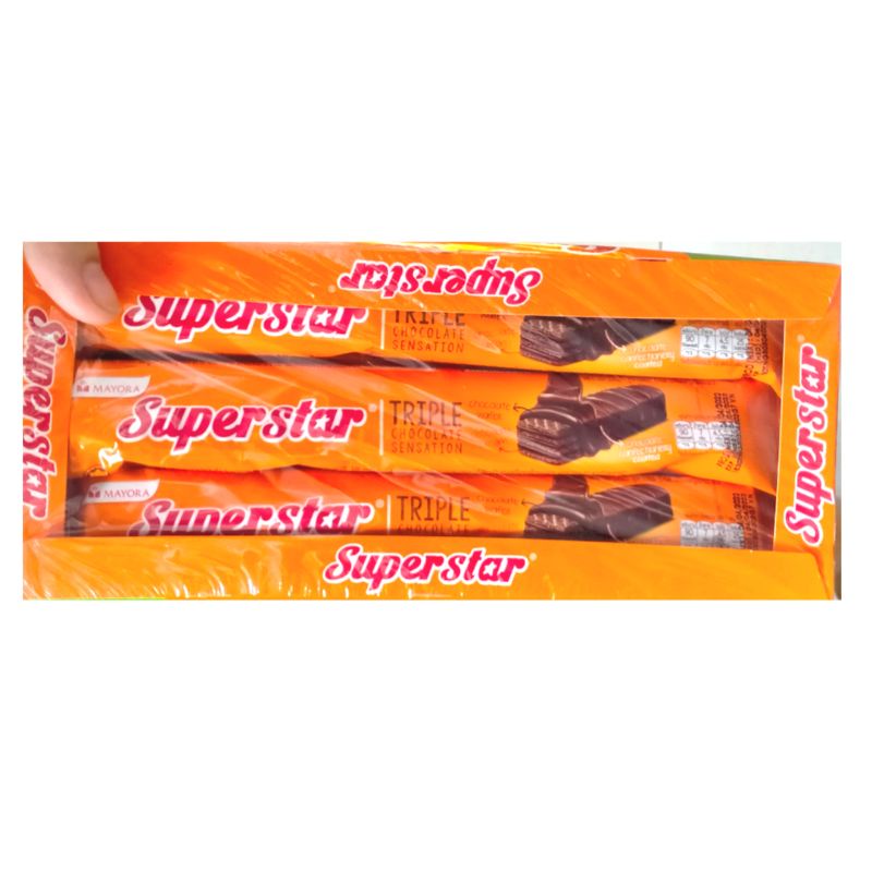 Bánh xốp phủ Sôcôla Superstar 192 g màu cam