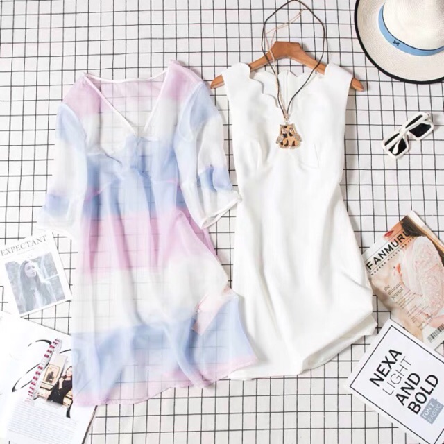 Set đầm pastel size M