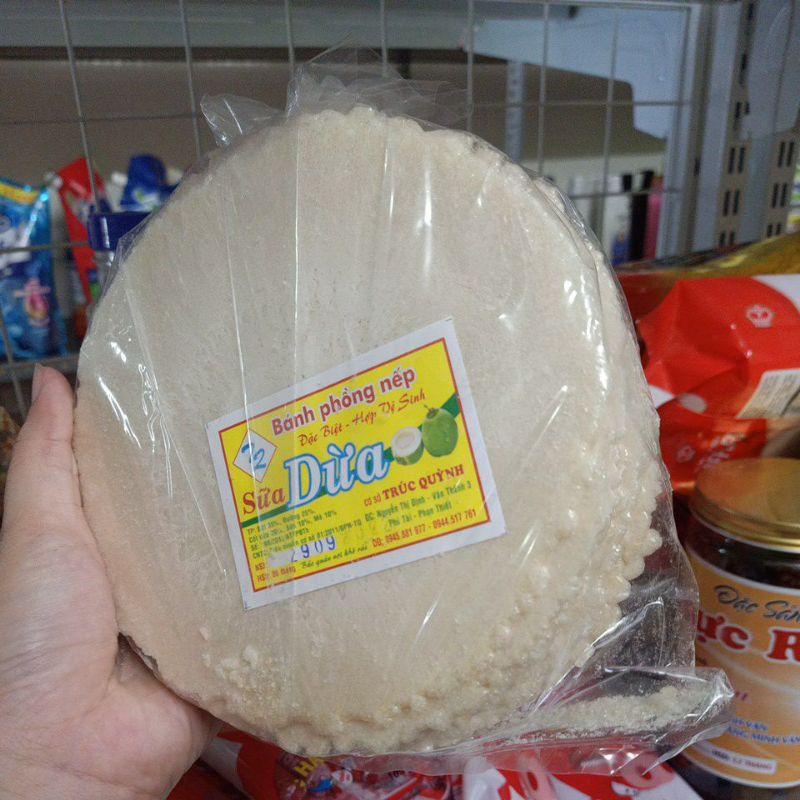 Bánh phồng nếp Sữa Dừa đặc biệt thơm ngon