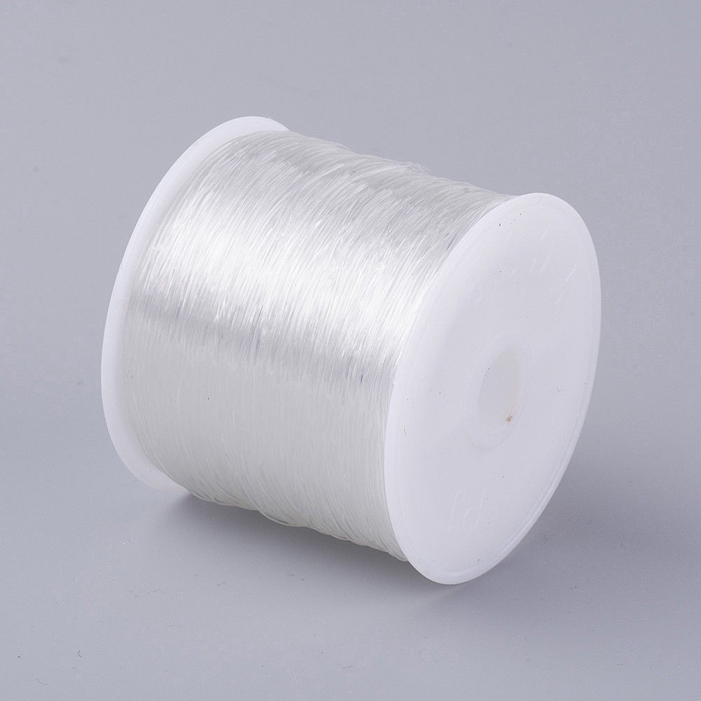 1 Cuộn Dây Cước Co Giãn Dày 0.6mm Dài 100m