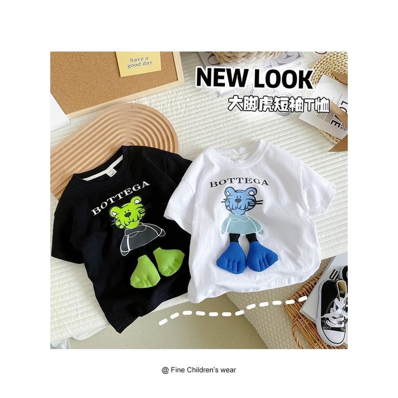 Áo Thun Cotton Ngắn Tay Thiết Kế Mới Năng Động Thời Trang Mùa Hè Dành Cho Bé