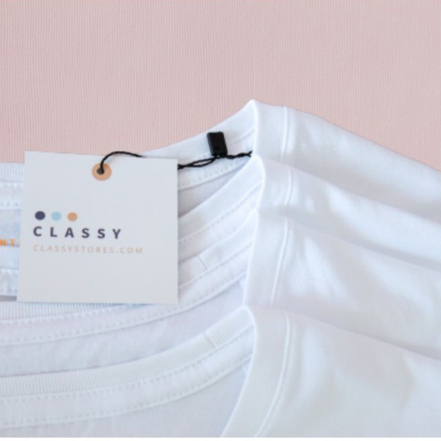 Áo thun Cổ tròn MÀU TRẮNG 100% Cotton Sang Mịn giải nhiệt mùa hè thấm hút mồ hôi