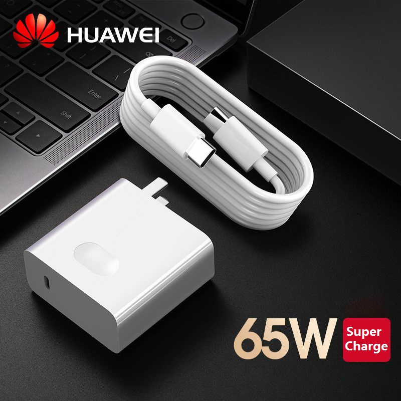 100% Chính Hãng Huawei 65W CP1 PD Chuẩn USB C Sang C Siêu Sạc P40 Pro Giao Phối Xs P30 Mate30 Pro MateBook