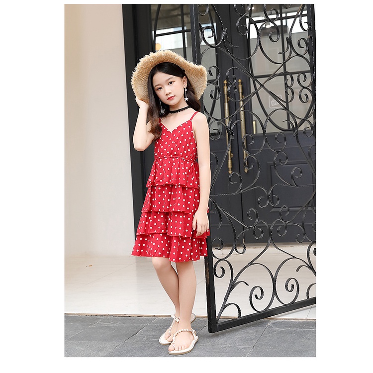 Đầm Công Chúa Thời Trang Đi Biển/Đám Cưới Cho Bé Gái 6 8 10 12 14 Tuổi