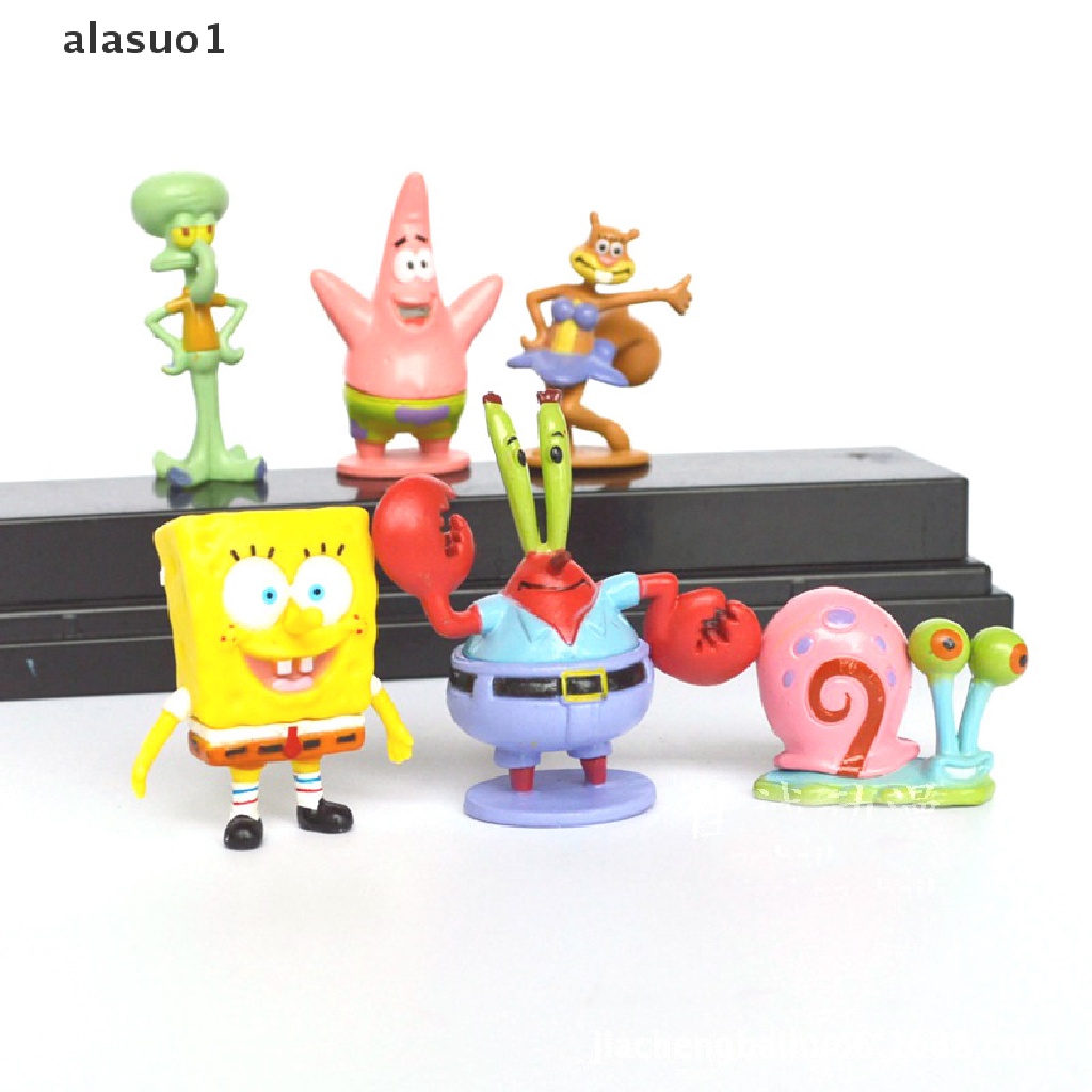 Set 6 Đồ trang trí Nhân Vật Anime Trang Trí Bể Cá