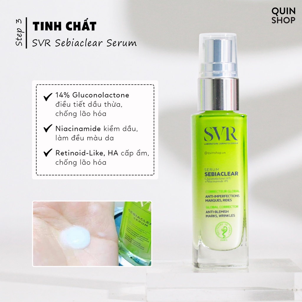 Tinh Chất Giảm Mụn, Mờ Thâm SVR Sebiaclear Serum - Thutrang Paris