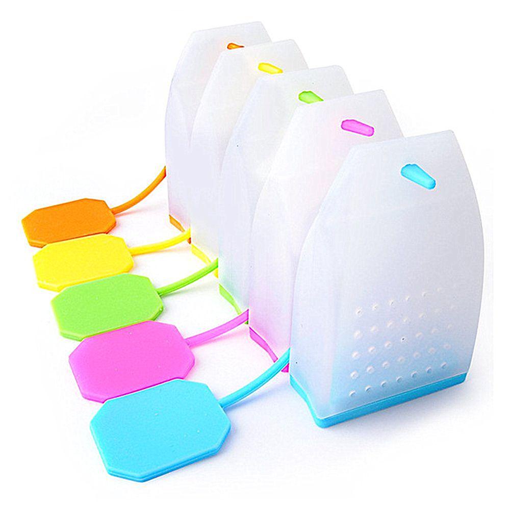 GOGOUP 1 Dụng Cụ Lọc Trà Hình Túi Lọc Trà Bằng Silicone Màu Sắc Ngẫu Nhiên
