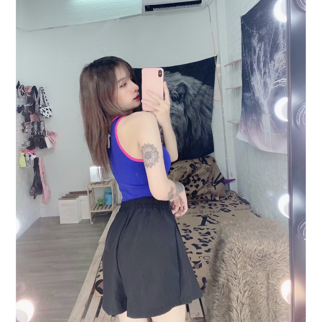 áo ba lỗ viền màu